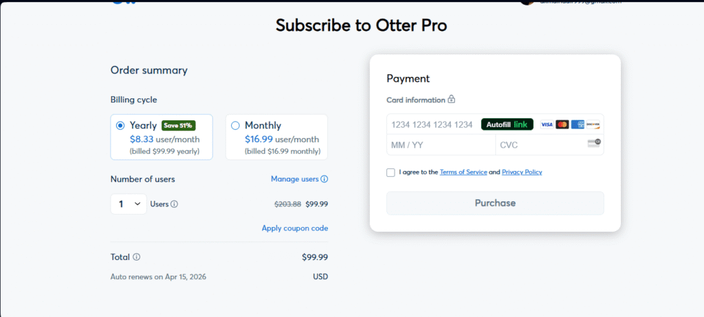 Otter.ai pricing plans