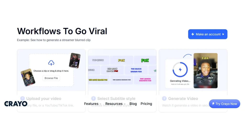 cray ai video generator
